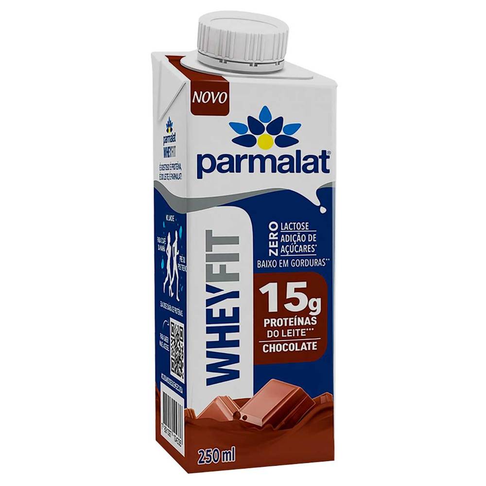 Parmalat bebida láctea uht wheyfit 15g sabor chocolate (250 ml)