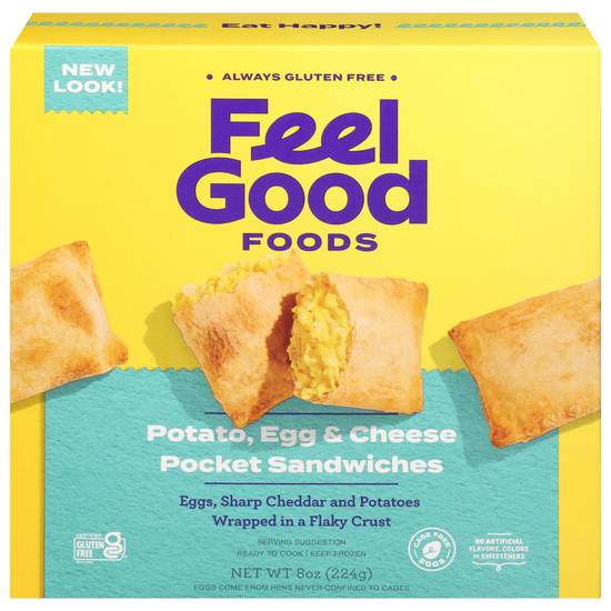 Feel Good Foods Potato Egg & Cheese Breakfast Pockets (2 ct)