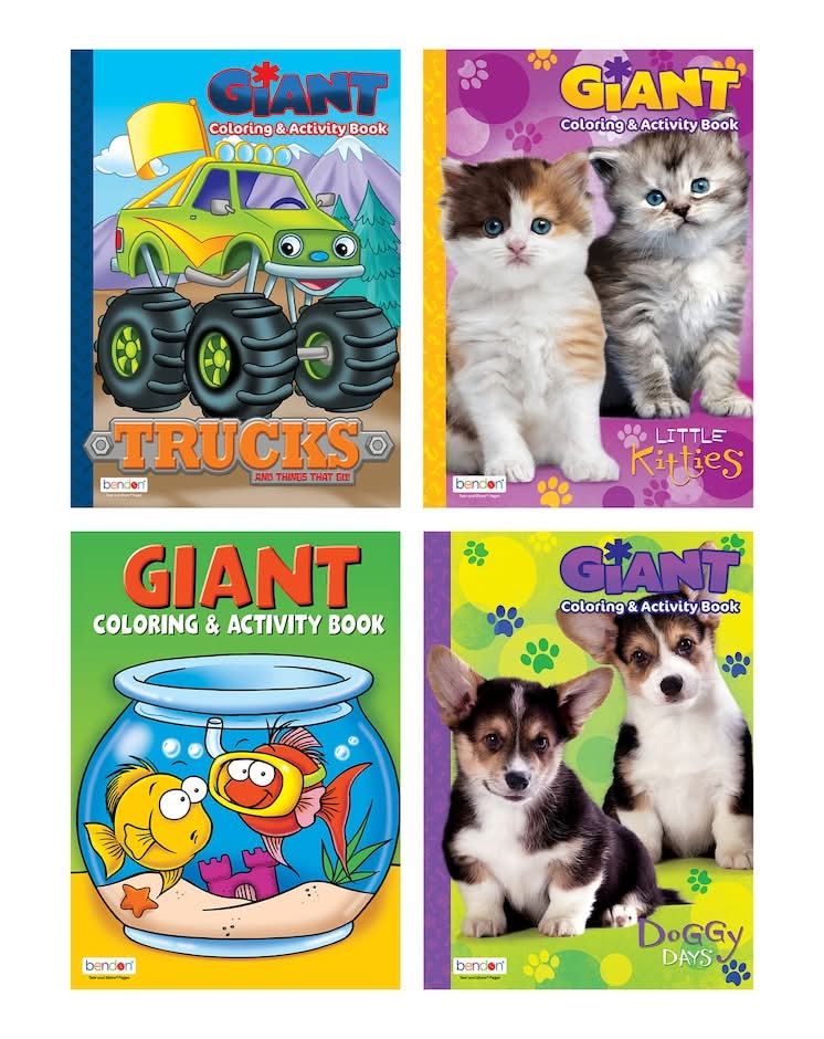 Bendon Giant Coloring and Activity Books, 160 Pages
