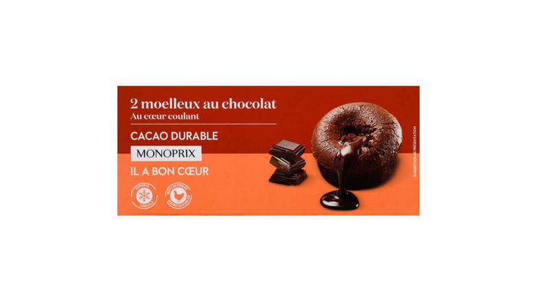 Monoprix - Moelleux surgelés (chocolat)