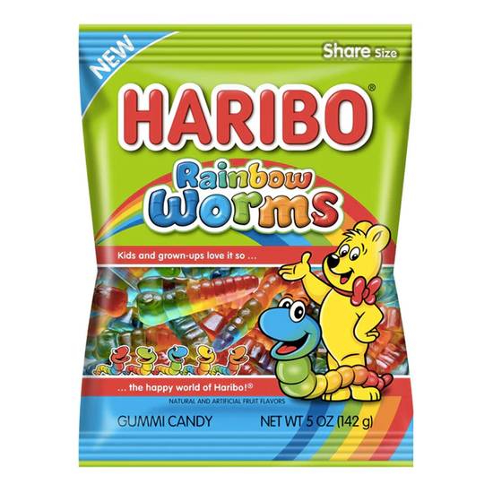 Haribo Rainbow Worms (5oz bag)