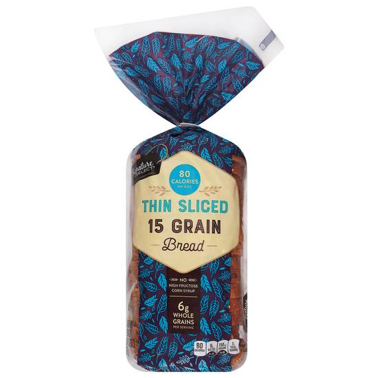 Signature Select 15 Grain Thin Sliced Bread (18 oz)