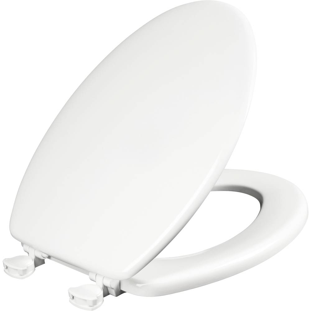 Mayfair by Bemis Westport Wood White Elongated Toilet Seat | 1745EC 000