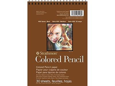 Strathmore 400 Series Colored Pencil Pad (6'' x 8''/white)