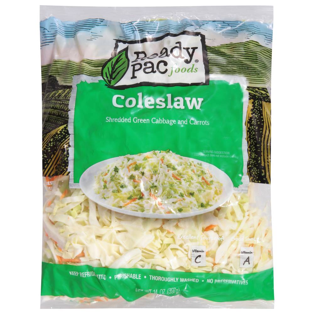 Ready Pac Coleslaw Shredded Green Cabbage and Carrots (14 oz)