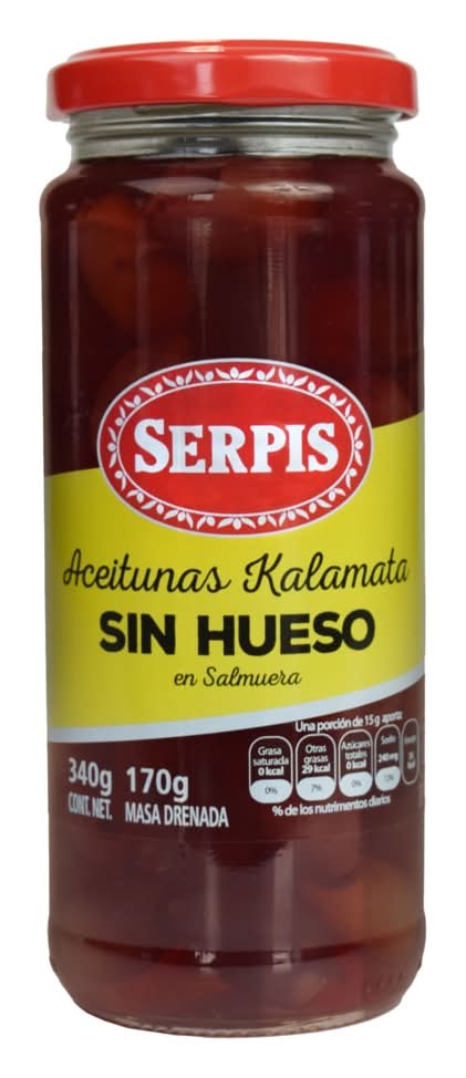 Serpis · Aceitunas kalamata sin hueso (340 g)