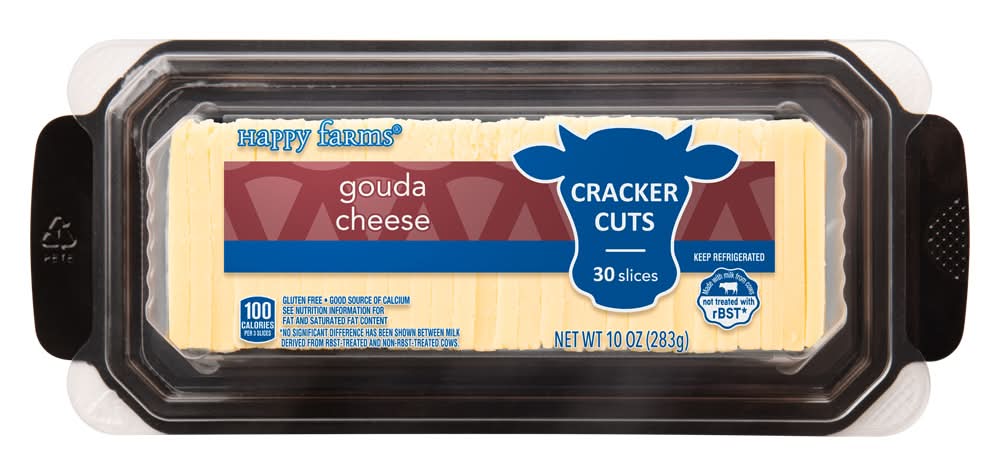Happy Farms Gouda Cheese, Cracker Cuts (10 oz, 30 ct)