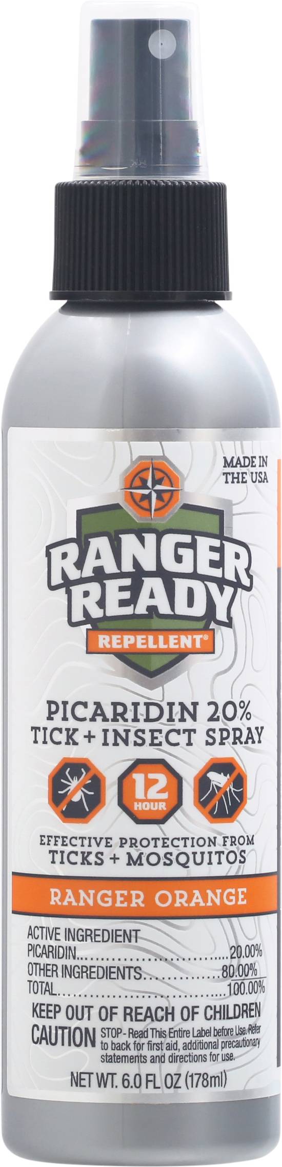 Ranger Ready Picaridin 20% Tick & Insect Spray Repellent (6 fl oz)