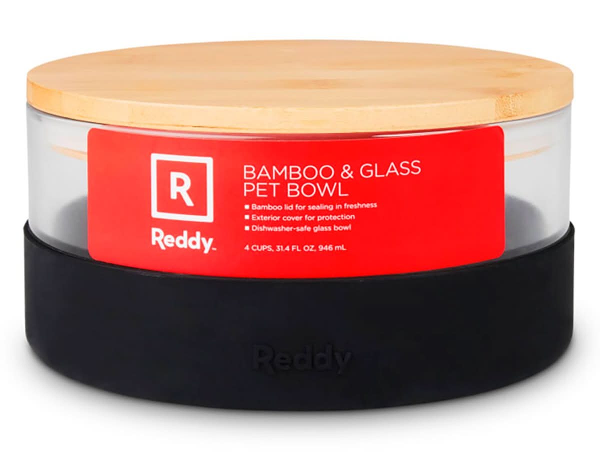 Reddy · Tazón de cristal con tapa de bambú