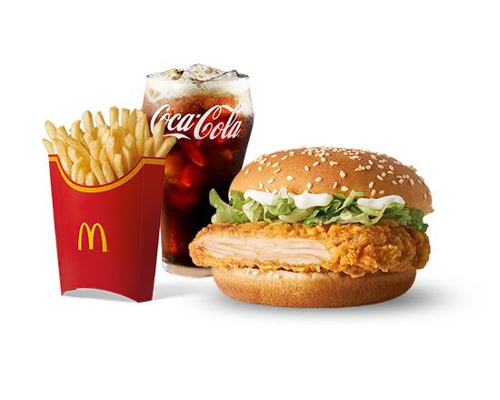 套餐-勁辣鷄腿堡 | Spicy Chicken Filet Burger Meal