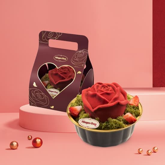 掌心玫瑰 冰淇淋甜點 Mini Rose Ice Cream