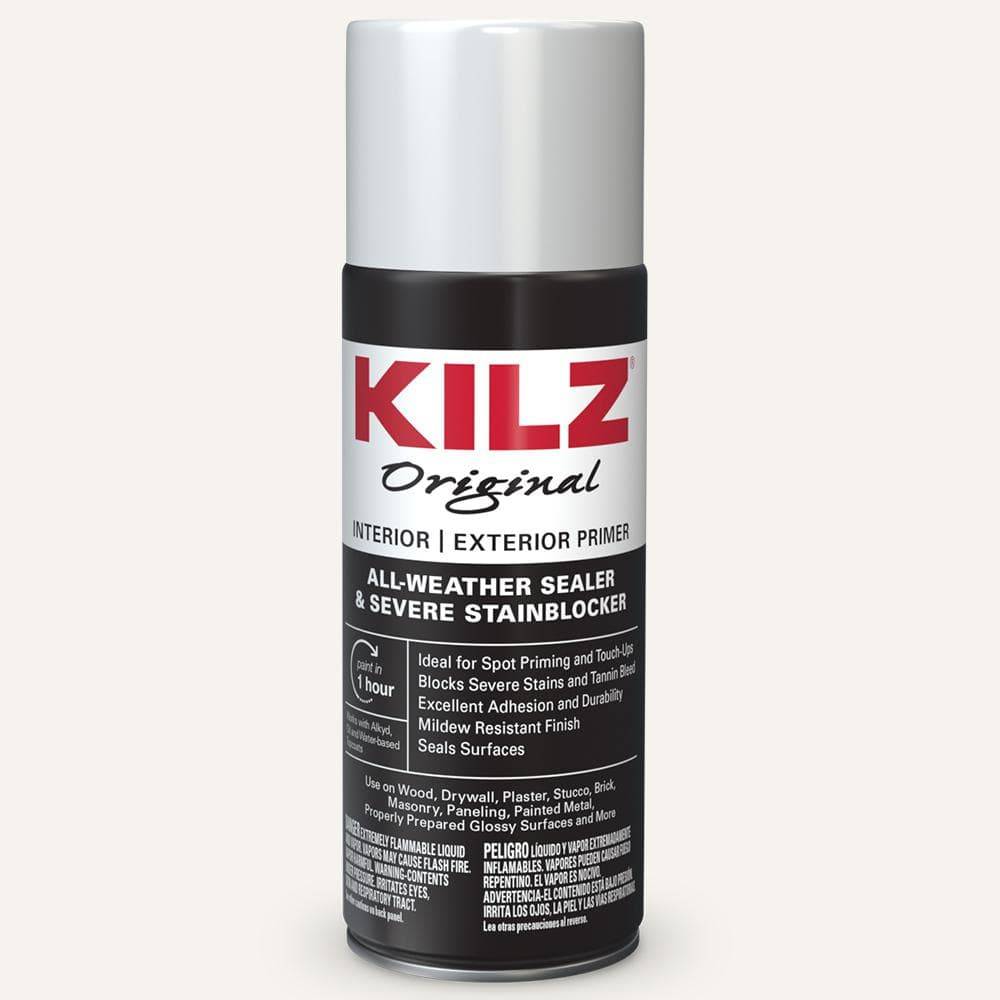 Kilz Original 13 Oz. White Oil-Based Interior And Exterior Primer, Sealer, And Stain Blocker Aerosol