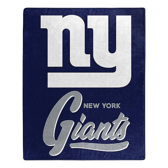 NFL New York Giants "Signature" Raschel Throw Blanket