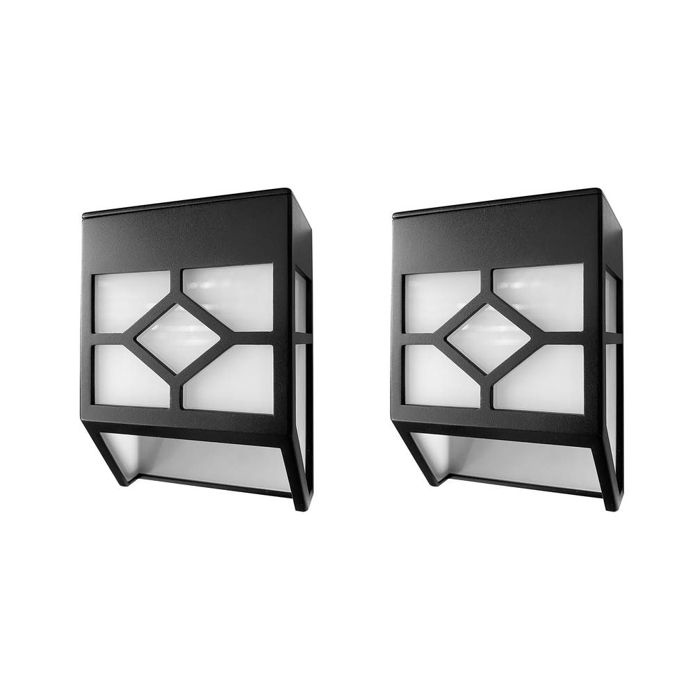 Harbor Breeze 10-Lumen Black Solar LED Outdoor Deck Light (3500 K) | SL51P-LK10C-BK-2