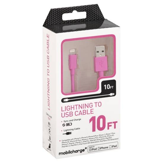 Mobilcharge 10 ft Lightning To Usb Cable (1 ct)