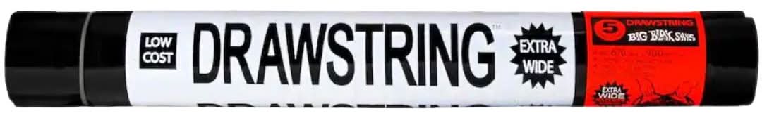 BBS Drawstring Rubbish Bags 5pk