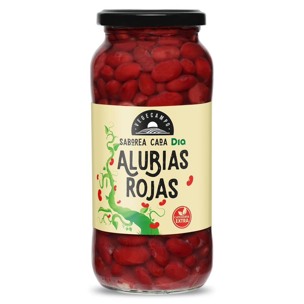 Alubias Rojas Cocidas Vegecampo De Dia Frasco 400 G