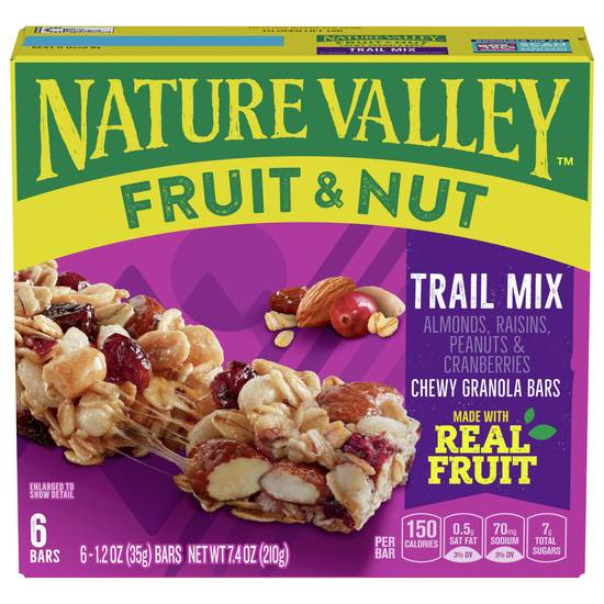 Nature Valley Fruit and Nut Chewy Trail Mix Granola Bars (6 ct)