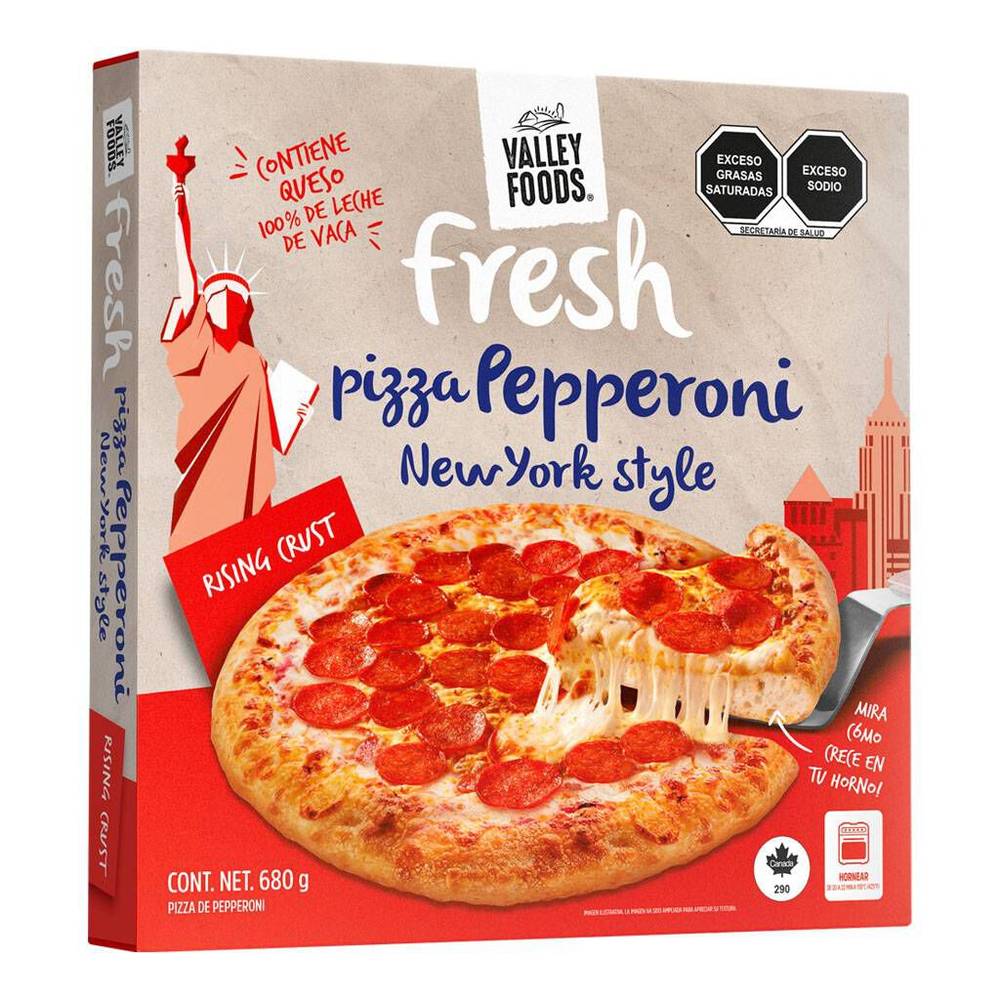 Valley foods pizza de pepperoni fresh (11")