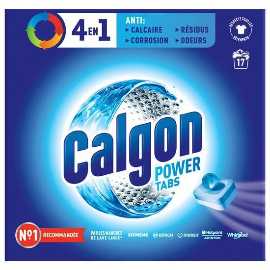 Calgon - Power tabs anti-calcaire en tablettes 4 en 1