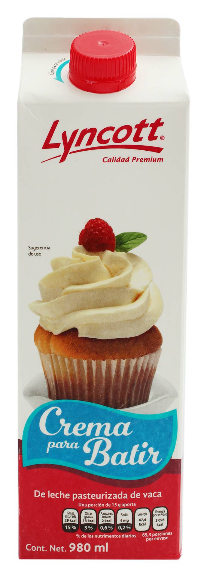Lyncott · Crema para batir (980 ml)