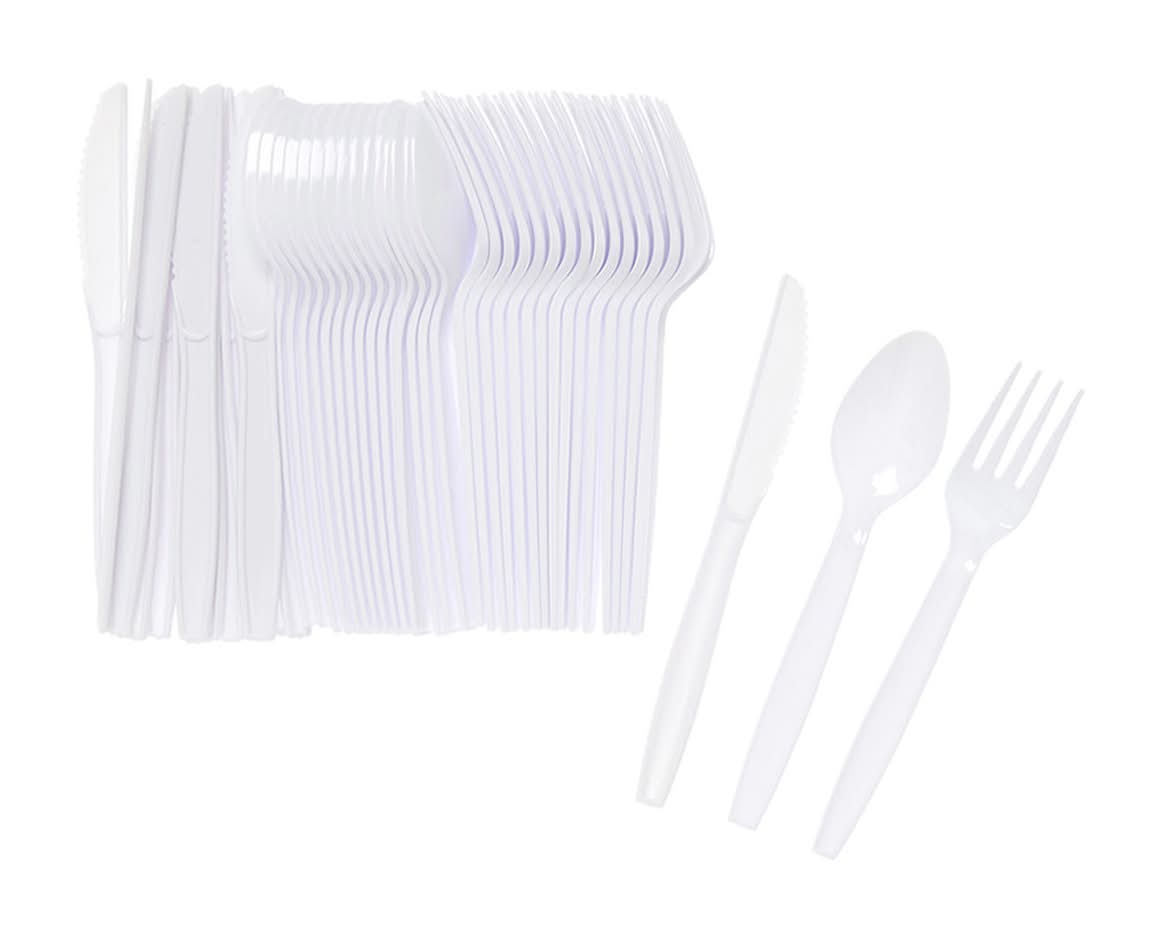 Smart & Simple Everyday Assorted Plastic Cutlery 48 Ct
