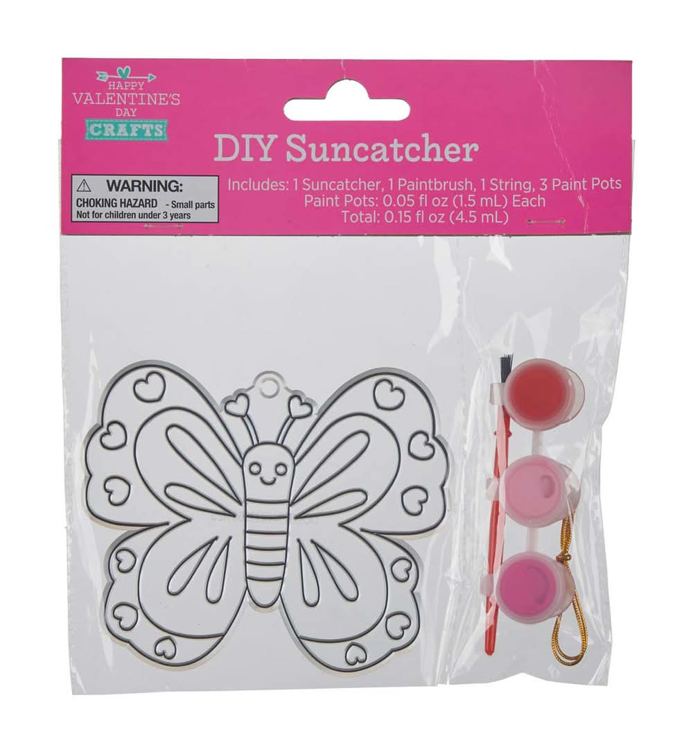 Valentine?S Day Diy Suncatcher Craft Kit 1 Ct Assorted