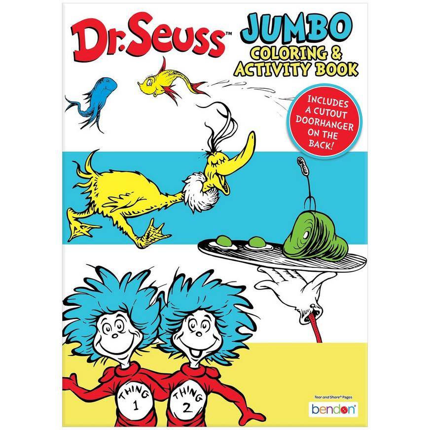 Dr. Seuss Jumbo Coloring Activity Book