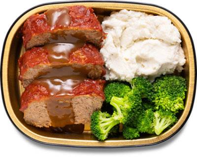 Deli Meatloaf With Mashed Potatoes & Broccoli - 13 Oz