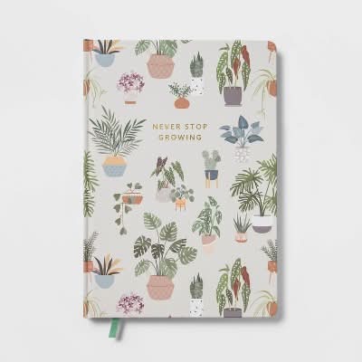 Threshold Never Stop Growing Hardcover Notebook