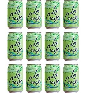 LaCroix Lime Flavored Sparkling Seltzer Water, 12 0z., 12 Cans/Pack (WNT65434)