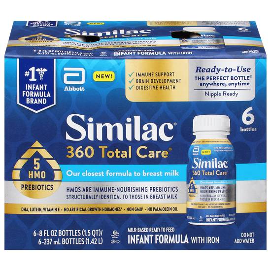 Abbott Similac 360 Total Care 5 Hmo Prebiotics (6 ct)