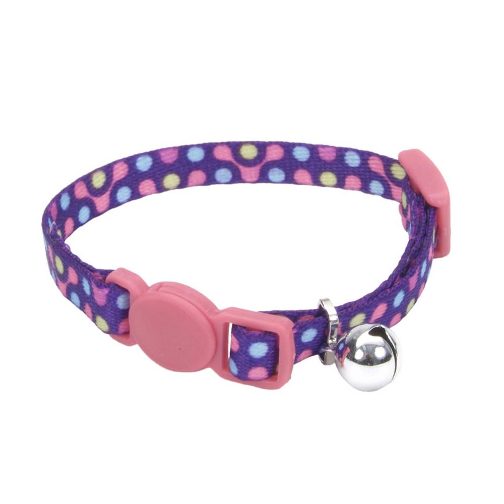 Coastal Li'l Pals Adjustable Breakaway Kitten Collar (purple gear)