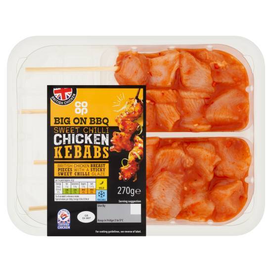 Co-Op Sweet Chilli Chicken Kebabs