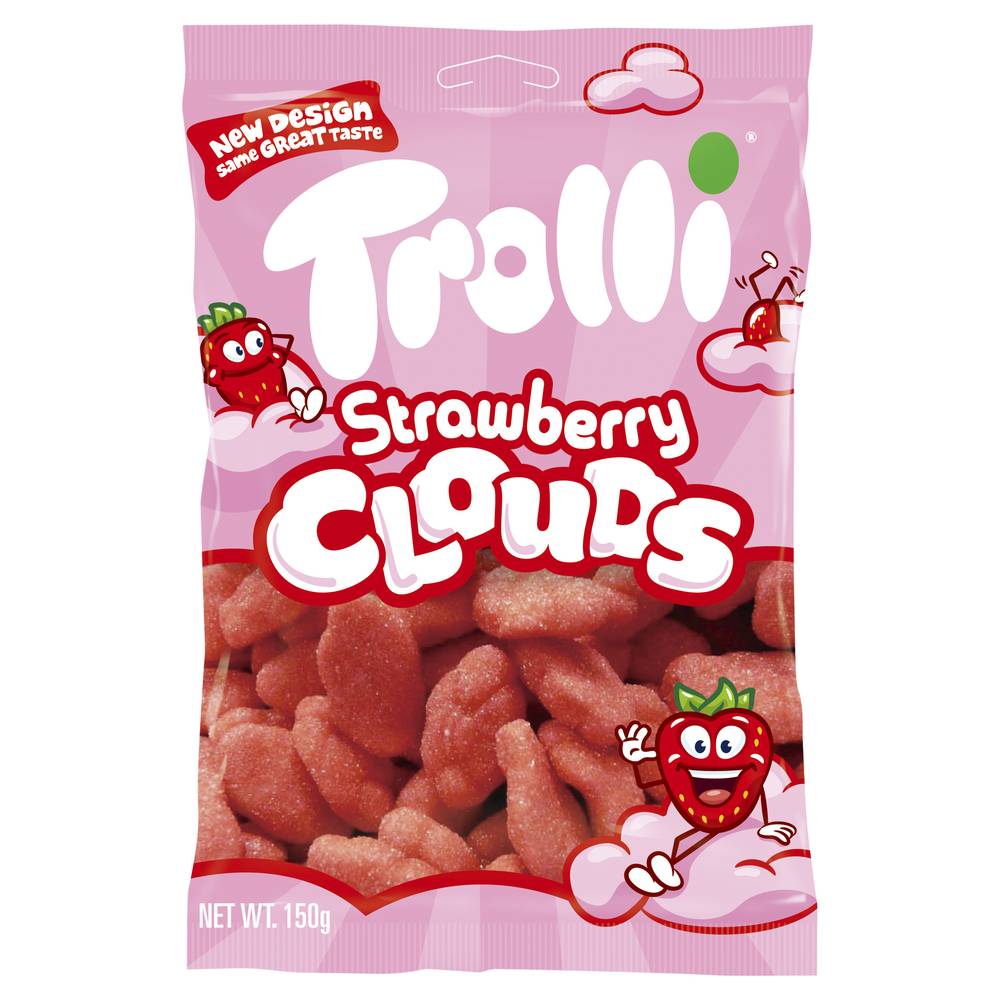 Trolli Clouds Jellies, Strawberry (150g)