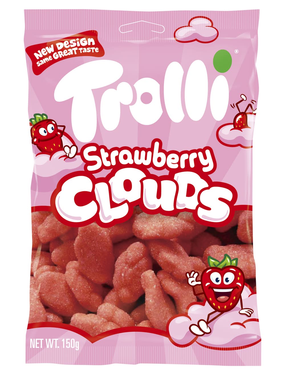 Trolli Clouds Jellies, Strawberry (150g)