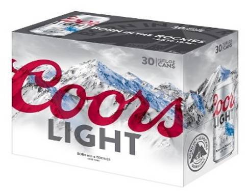 Coors Light American Style Lager Beer (30 x 12 fl oz)