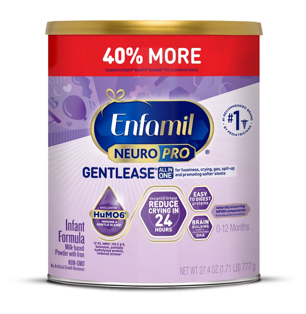 Enfamil Neuropro Gentlease Infant Formula Powder, 0-12 Months (27.4 oz)