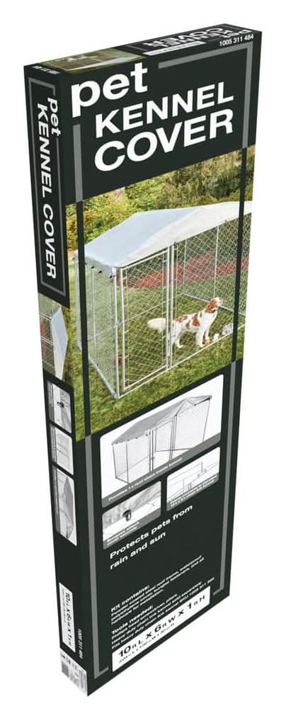 6 Ft. X 10 Ft. Outdoor Waterproof Roof For Chain Link Dog Kennel