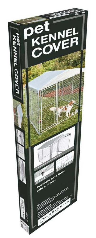 6 Ft. X 10 Ft. Outdoor Waterproof Roof For Chain Link Dog Kennel
