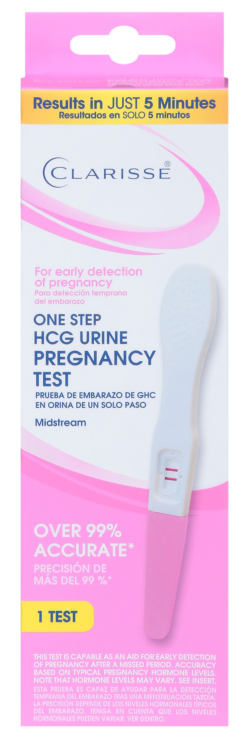 Clarisse One Step Hcg Urine Pregnancy Test