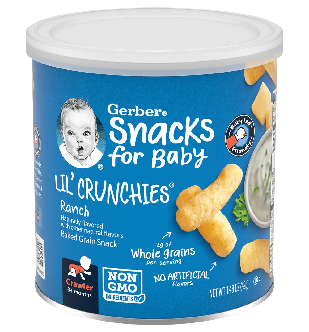 Gerber Lil' Crunchies Baked Grain Snack Ranch 8+months (1.48 oz)