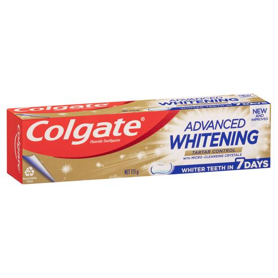 Colgate Advanced Whitening & Tartar Toothpaste 115g