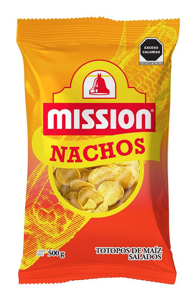 Mission · Totopos de maíz fritos salados (500 g)
