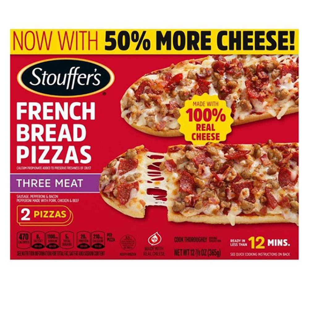 Stouffer's Three Meat French Bread Pizzas (12.9 oz)