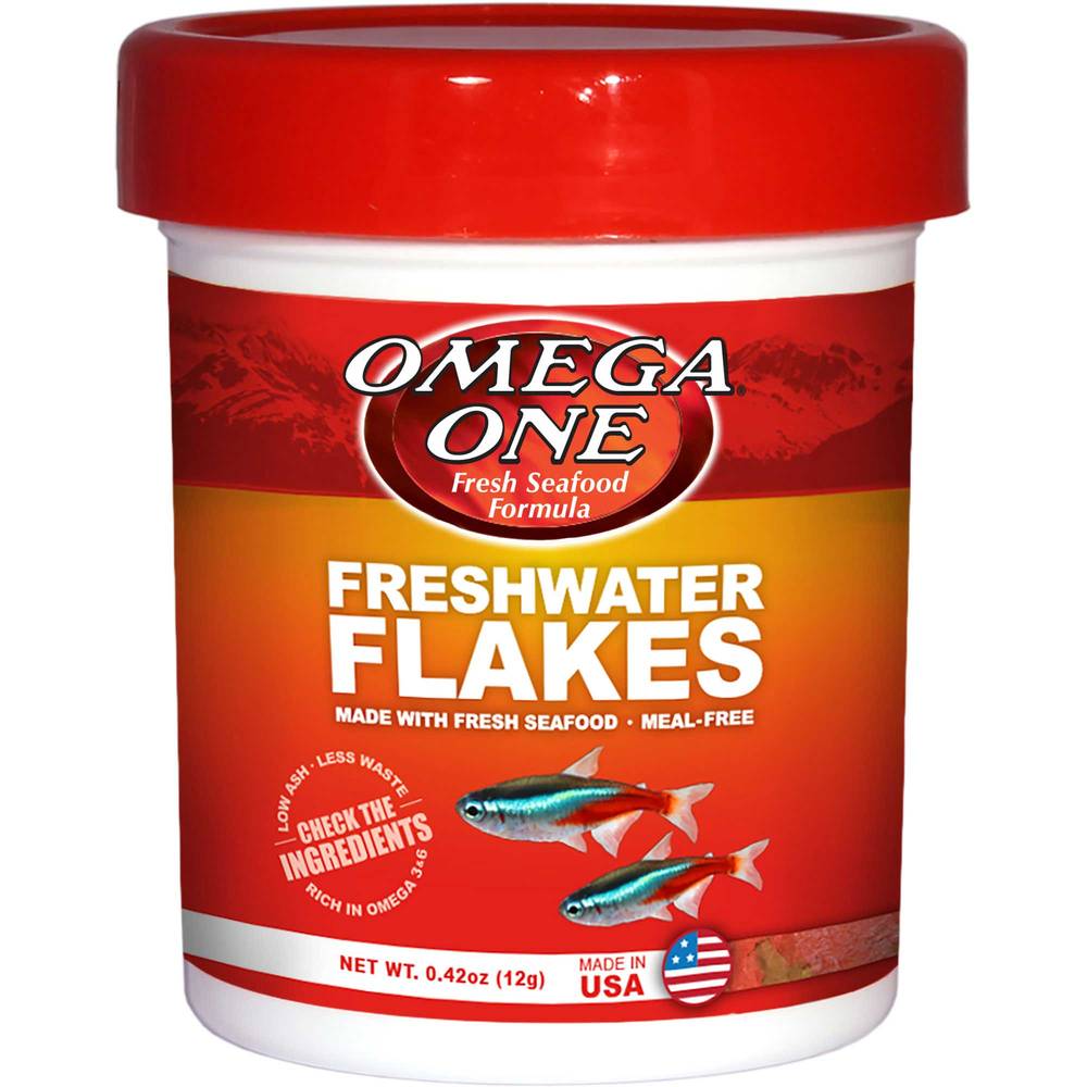 Omega One Freshwater Flakes Fish Food (1 oz)