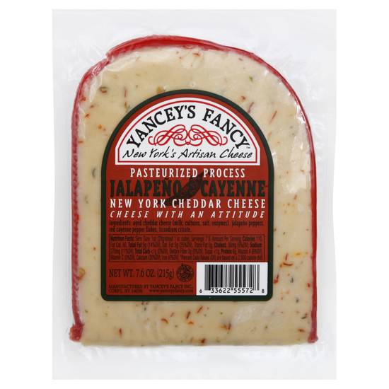 Yancey's Fancy Jalapeno Cayenne Cheddar Cheese (7.6 oz)
