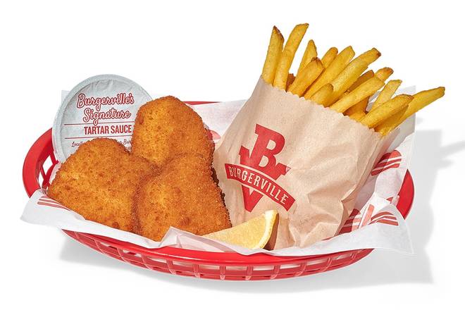 Order Halibut Fish & Chips food online from Burgerville #33 store, West Linn on bringmethat.com