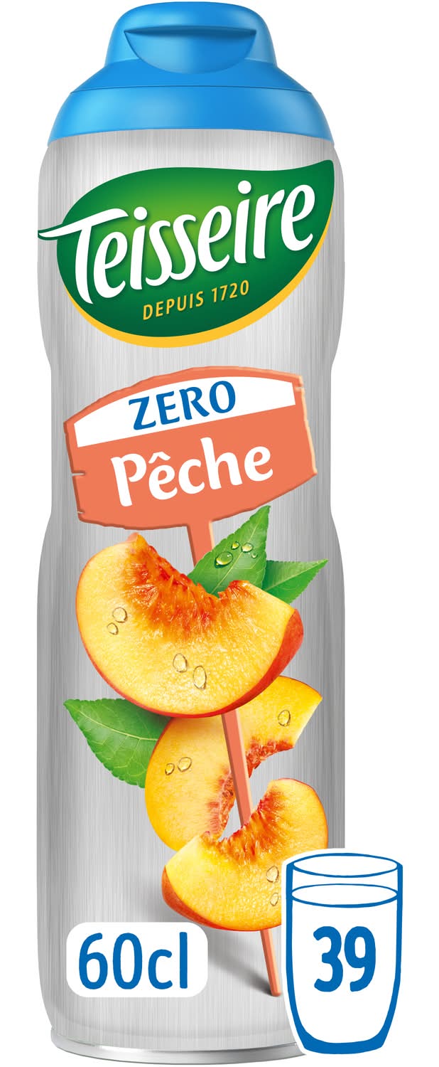 Teisseire - Boisson concentrée zéro, pêche (600ml)