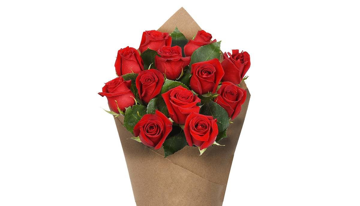 Dozen Rose Bunch - Red